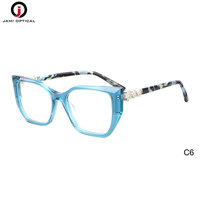 Lunettes de mode avec logo du client Lunettes de designer Monture en acétate Monture de lunettes optiques pour femmes