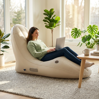 Canapé gonflable en PVC ergonomique, extensible et pliable, design moderne, portable, pour l'extérieur et la chambre à coucher