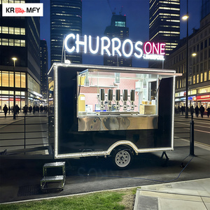 Remolque de Comida Cuadrado de Acero Inoxidable con Certificación CE DOT, Ideal para Helados, Yogur Congelado, Hamburguesas y Cocina Móvil Rápida - Product Image 3