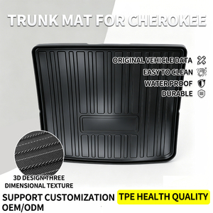 Alfombrilla de maletero personalizable, impermeable y duradera, de material TPE, para Jeep Cherokee <span class=keywords><strong>2014</strong></span> a 2020 - Product Image 1
