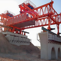 Lanceur de poutres de pont monté sur rail, capacité de 900 tonnes, chariot électrique, moteur/boîte de vitesses/roulement/moteur pour l'installation de poutres lourdes