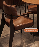Chaises de salle à manger rétro créatives, chaises de café, de bar, de salon, fauteuils de salle à manger, chaises de loisirs en fer forgé de style industriel