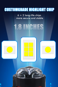 Universal 1,8 2,5 3,0 pulgadas Bi Led proyector lente coche antiniebla bi LED láser proyector lente RHD/LHD 12V 6000K Dual láser biled Len - Product Image 6