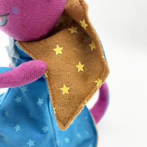 中国扬州工厂毛绒动物软游戏吉祥物紫色章鱼毛绒玩具吉祥物全印 - Product Image 3