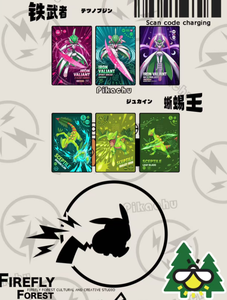 YQ Offre Spéciale Qualité Supérieure Pikachu Pas Cher Amusant Art Fournisseur en Gros Pokémon Évolution Pokémon Pokédex Édition Limitée Grandes Cartes A6 - Product Image 4