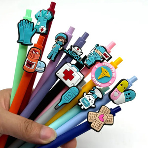 Bolígrafo de Gel Suave con Diseño de Dibujos Animados Médicos Creativos, Tipo Presión, para Enfermeras, Estudiantes y Oficina, Punta de 1.0 mm, Superventas - Product Image 1