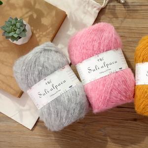 Hiver grand rouleau 150g fil de <span class=keywords><strong>laine</strong></span> sulialpaca 379M mélange d'<span class=keywords><strong>alpaga</strong></span> fil de <span class=keywords><strong>laine</strong></span> mérinos pour pull à tricoter à la main - Product Image 4