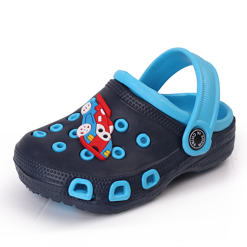 Summer cartoon new water shoes kids boys wading sandals slippers fashion children girls beach clogs hole shoes