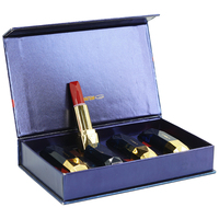 Boîte rigide magnétique pour rouge à lèvres, crème pour les yeux, crème pour le visage, nettoyant facial, lotion, coffret cadeau de luxe de haute qualité avec doublure en éponge