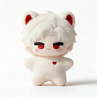 Peluche personnalisée souple de 10 cm, mini-figurine Kpop, poupée en coton avec broderie détaillée pour sac à dos, porte-clés, cadeau