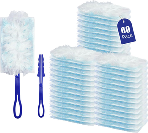 Recharges de dépoussiéreur robustes pour Swiffers Duster avec manche 180 °   Plumes à poussière jetables multi-surfaces, recharges - Product Image 5