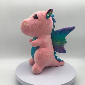 Peluche de Dragón Rosa Personalizado, Peluche de Dragón Brillante, Peluche de Dragón Volador, Peluche de Dragón Adorable - Product Image 3