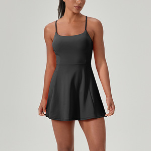 Gaun Olahraga Wanita Cepat Kering dan Bernapas untuk Tenis, Golf, Yoga, dengan Kantong, Bahan Spandex/Polyester - Product Image 2