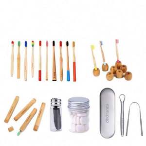 100% Organic <b>Bamboo</b> Toothbrush for Hotels Eco-Friendly Customized Packing Plastic Handheld Cleaning <b>Brush</b> Natural Charcoal - Product Image 2