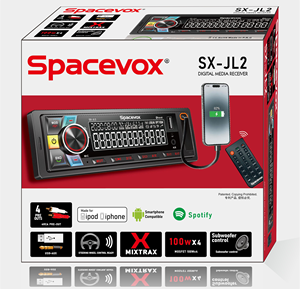 <span class=keywords><strong>Autoradio</strong></span> OK-<span class=keywords><strong>JVC</strong></span> 1 Din Lecteur MP3 avec <span class=keywords><strong>Bluetooth</strong></span> 4x45W & Subwoofer 5V DSP & Câble de charge rapide rétractable 120W 1M - Product Image 1