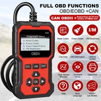 Escáner de Diagnóstico de Motor OBD2 para Automóviles, Verifica la Luz de Advertencia del Motor, Borra Códigos de Error, Color Rojo/Negro, Apto para Diversos Vehículos