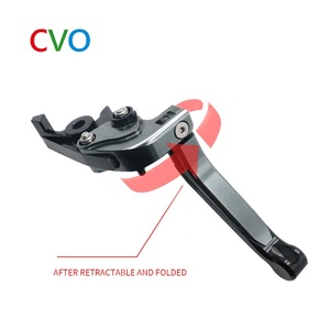 CVO-mango de <span class=keywords><strong>freno</strong></span> para motocicleta <span class=keywords><strong>KTM</strong></span> DUKE 250, mango de aleación de aluminio con ajuste de forma de cuerno de ganado - Product Image 5