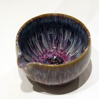 En stock – Ensemble Matcha Japonais 7 pièces fait main avec glaçure cristalline violette – Kit de cérémonie du thé Matcha pour la préparation traditionnelle et occasionnelle du thé