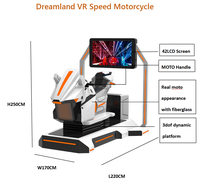Simulador de Carreras de Motos VR Dreamland 3DOF, Equipo de Juego de Motocicleta VR Dinámico, Exclusivo y Personalizado para Centros de Entretenimiento y Parques VR