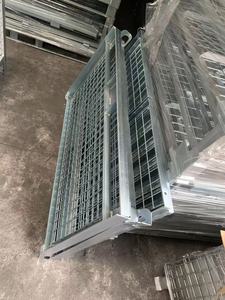 Conteneur en treillis métallique pliable et ventilé en acier premium pour le transport logistique, homologué pour le stockage de rouleaux sur palettes - Product Image 4