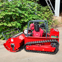 Venta directa de fábrica Tipo de cadena Control remoto Robot Cortacésped Carrete de control inalámbrico Cortacésped Tractor