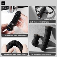 Bouchon buccal électrique pour jeu sexuel SM, entraînement de soumission, alternative à l'expansion buccale, pour gorge profonde et punition forcée