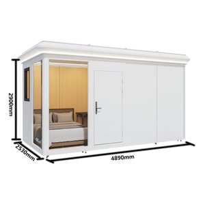 Maison modulaire à coins arrondis abordable, aire de jeux pour enfants, espace de vie préfabriqué, installation facile, cabine mobile de parc - Product Image 2