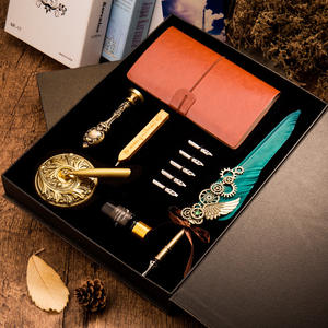 Juego de Pluma de Tinta con Pincel y Diario Mecánico de Metal Estilo Steampunk de Lujo, Regalo de Graduación Perfecto para Escribir - Product Image 5