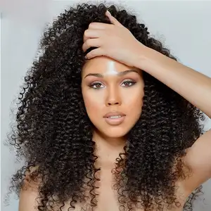 Letsfly Großhandel Jungfrau-brasilianisches Haar 10 Bundles Afro Verworrenes Lockiges Menschliches Haar Natürliche Farbe unverarbeitete Haar verlängerung