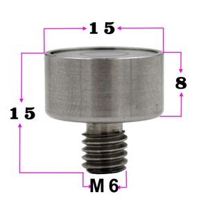 Mini Nivel de Burbuja de Acero Inoxidable con Tornillo M6 para Herramientas de Bricolaje - Product Image 2
