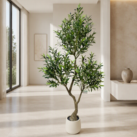 Arbre d'olivier artificiel de luxe pour la décoration de mariage, salon, intérieur, extérieur, bureau, couloir, hall d'hôtel