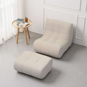 Canapé sectionnel moderne carré en tissu rembourré avec mousse à mémoire de forme pour salon, chambre, bureau, dortoir - Product Image 3