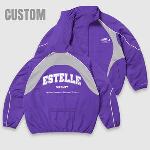 بدلة رياضية للجنسين مخصصة بتصميم عصري، سترة واقية من الماء والرياح بسحاب من النايلون والبوليستر الشبكي العاكس، من الشركة المصنعة - Product Image 2