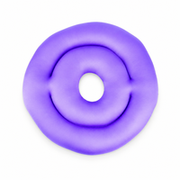 Coussin de siège en forme de donut avec rembourrage en microbilles pour soulager les douleurs du coccyx et soutenir les hémorroïdes, coussin de bureau