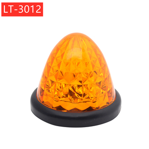 Peterbilt kamyon yarı kamyon römorku z 24v için yuvarlak 16 Led Side Marker arı kovanı koni ışıkları için - Product Image 1