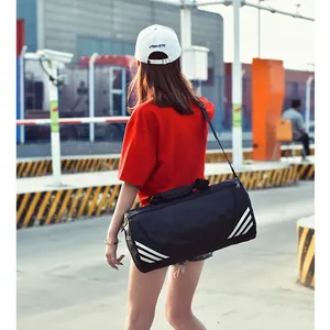 Sac de sport pour homme de haute qualité, imperméable, avec séparation pour articles secs et humides, en nylon, sac de voyage, sac de sport avec logo personnalisé - Product Image 4