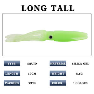 New Plastic Squid <b>Lure</b> 10cm 8.6g Glow In Dark Soft Bait For Sea <b>Fishing</b> Saltwater Fish Bottom Baits - Product Image 4