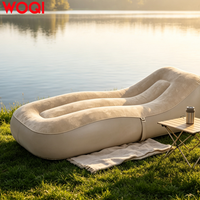 Canapé gonflable automatique WOQI avec pompe intégrée, disponible pour le camping et la randonnée en intérieur et en extérieur