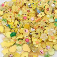 Accessoires en résine de style dessin animé, mélangés aléatoirement, pour matériaux de bijoux DIY et jouets artisanaux pour enfants
