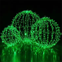 Guirlande lumineuse sphérique pliable de 40 cm, boule magique LED, guirlande lumineuse à piles, blanc chaud, indice de protection IP44, 5 V, extérieur, facile à installer