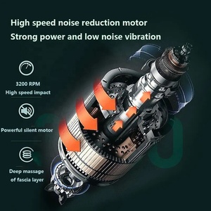 Biểu tượng tùy chỉnh mô sâu thư giãn cơ bắp thể thao cơ thể Massager massage rung Súng với bộ gõ - Product Image 4