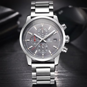 Nouvelle montre chronographe sport pour homme de haute qualité, tachymètre décoratif, étanche, lumineuse, en acier inoxydable, calendrier, montre à quartz - Product Image 6