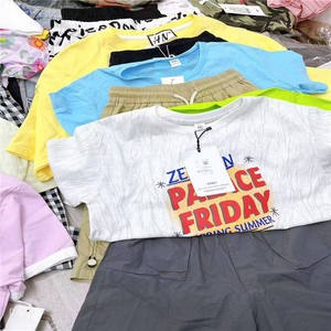 Conjunto de Ropa de Moda para Niños y Niñas, Primavera, Verano, Otoño, Camiseta, Pantalones Cortos, Otros Materiales - Product Image 4