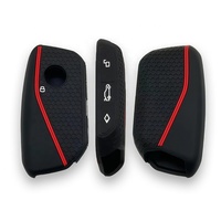 Housse de clé en silicone souple, texture nid d'abeille antidérapante, étui pliable pour clé télécommande BMW, coque de clé personnalisée
