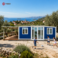 20 ve 40 Fit Prefabrik Konteyner Ev, Çelik Çerçeveli Mobil Modüler Villa, Yaşam Alanı ve Ofis İçin