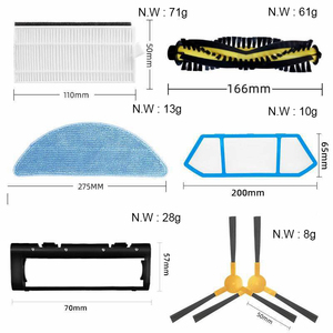Brosse centrale de rouleau principal de remplacement noir et jaune adaptée aux pièces d'aspirateur robotique <span class=keywords><strong>NEATSVOR</strong></span> X500/600 Pro Tesvor X500 Pro T8 M1 - Product Image 5