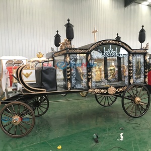 Top Ranking Funeral Hearse Manufacturer /Golden Cross Electric Horse Hearse/Luxury Hearse Carriage - Product Image 1