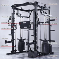 Station multifonctionnelle Tout-en-un Smith Machine Équipement d'entraînement complet Équipement de musculation de salle de sport