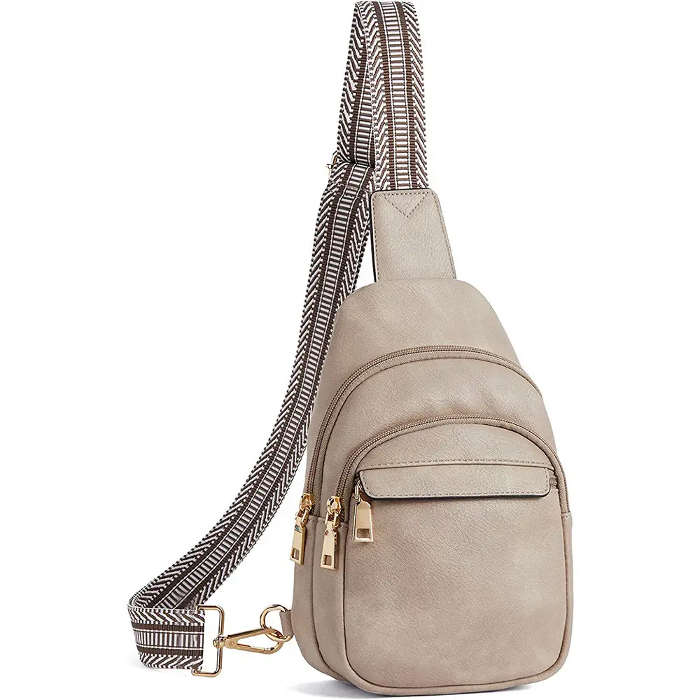 महिलाओं के लिए हॉट सेलिंग चेस्ट बैग डिज़ाइन उच्च गुणवत्ता वाला पीयू लेदर विंटेज क्रॉसबॉडी शोल्डर बैग स्पोर्ट चेस्ट बैग