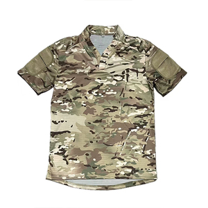 เสื้อยุทธวิธีแขนสั้นลายพราง DF Multicam ระบายอากาศได้ดี เหมาะสำหรับกิจกรรมกลางแจ้งทุกฤดู ผลิตจากโพลีเอสเตอร์ - Product Image 5